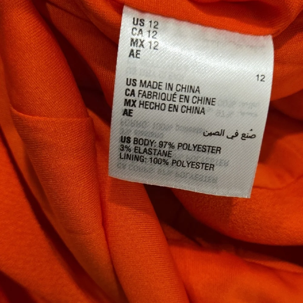 INC International Concepts Vivid Orange Jumpsuit **NWOT** - Picture 8 of 8